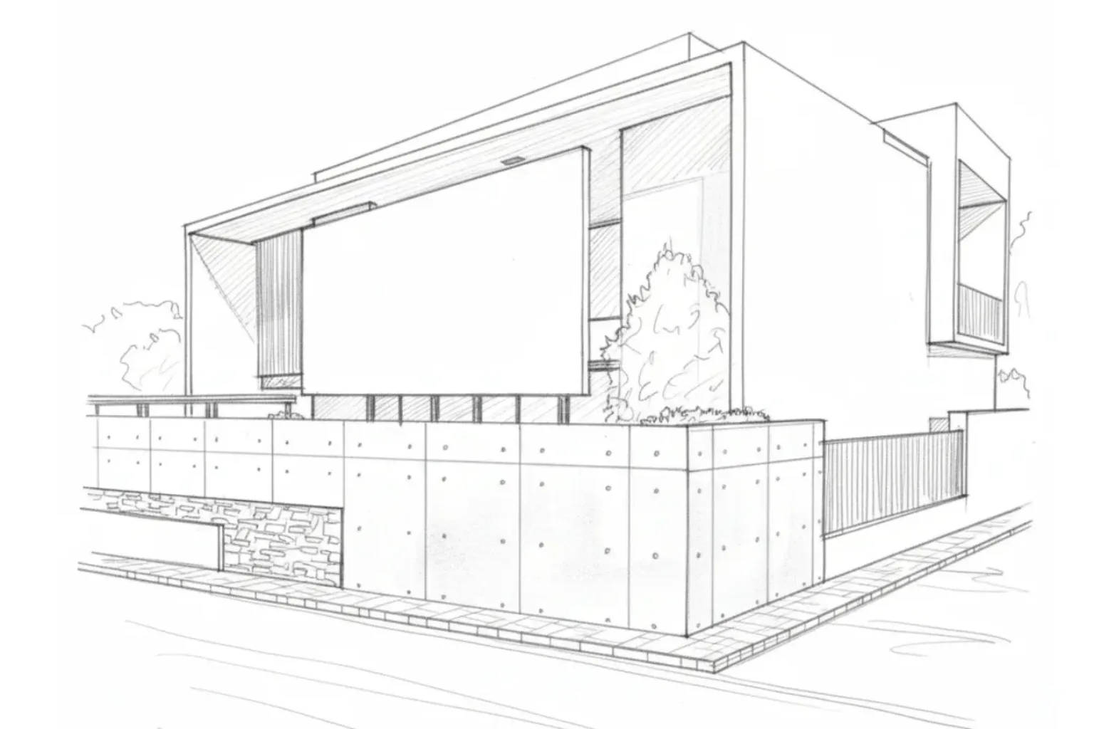 Split House sketch